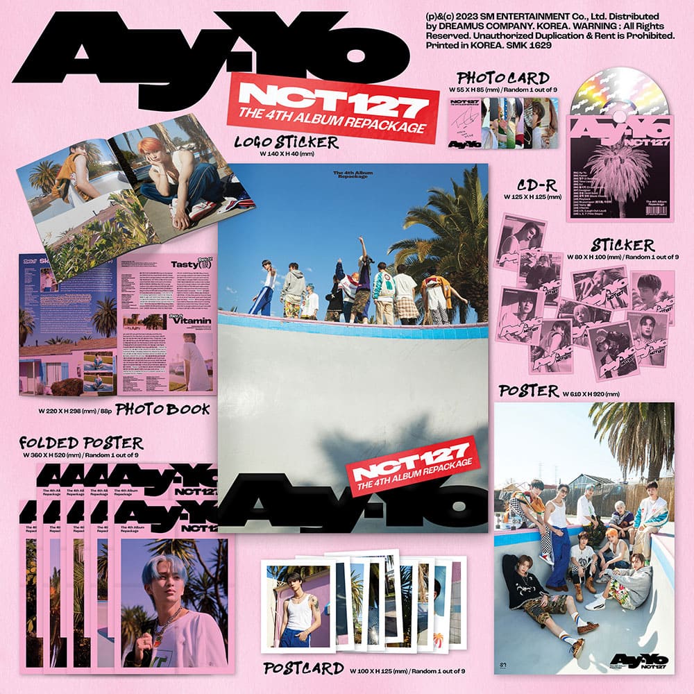 NCT 127 - THE 4TH REPACKAGE ALBUM [AY-YO] A or B Ver. Random