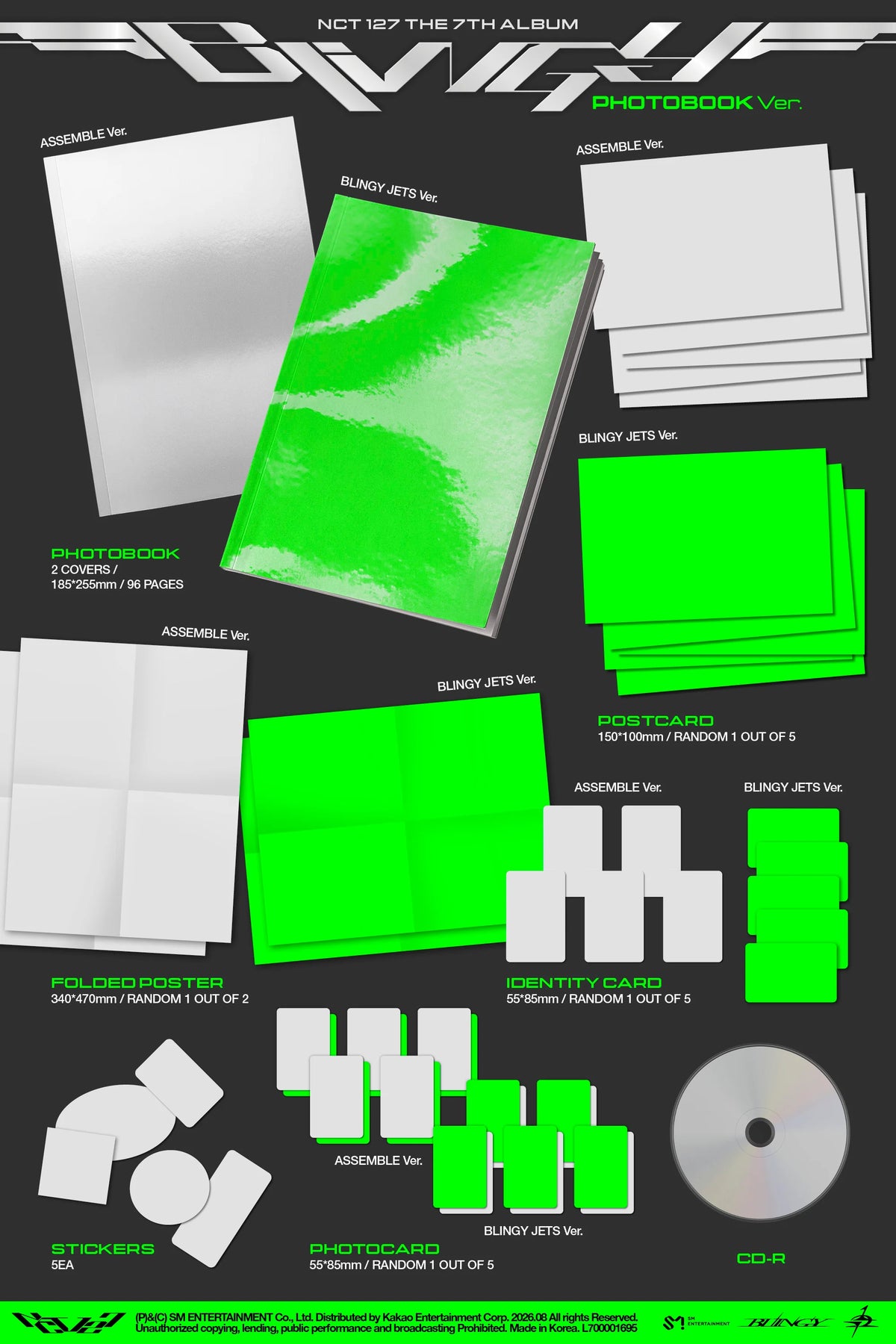 NCT 127 7th Full Album [BLINGY] (Photobook Ver.)