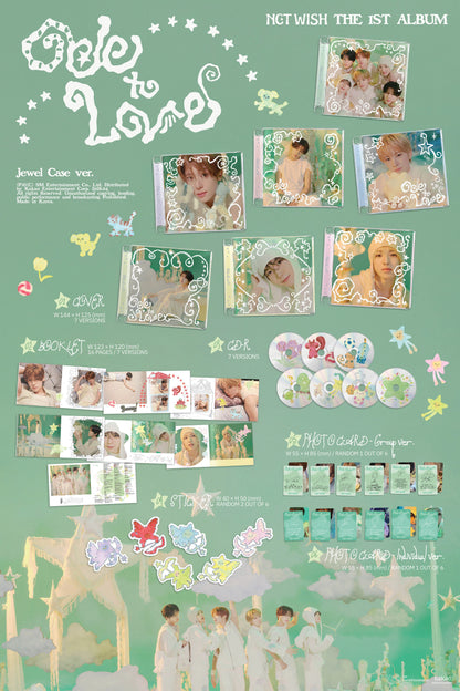 NCT WISH - 1st Album [Ode to Love] Jewel Case Ver.
