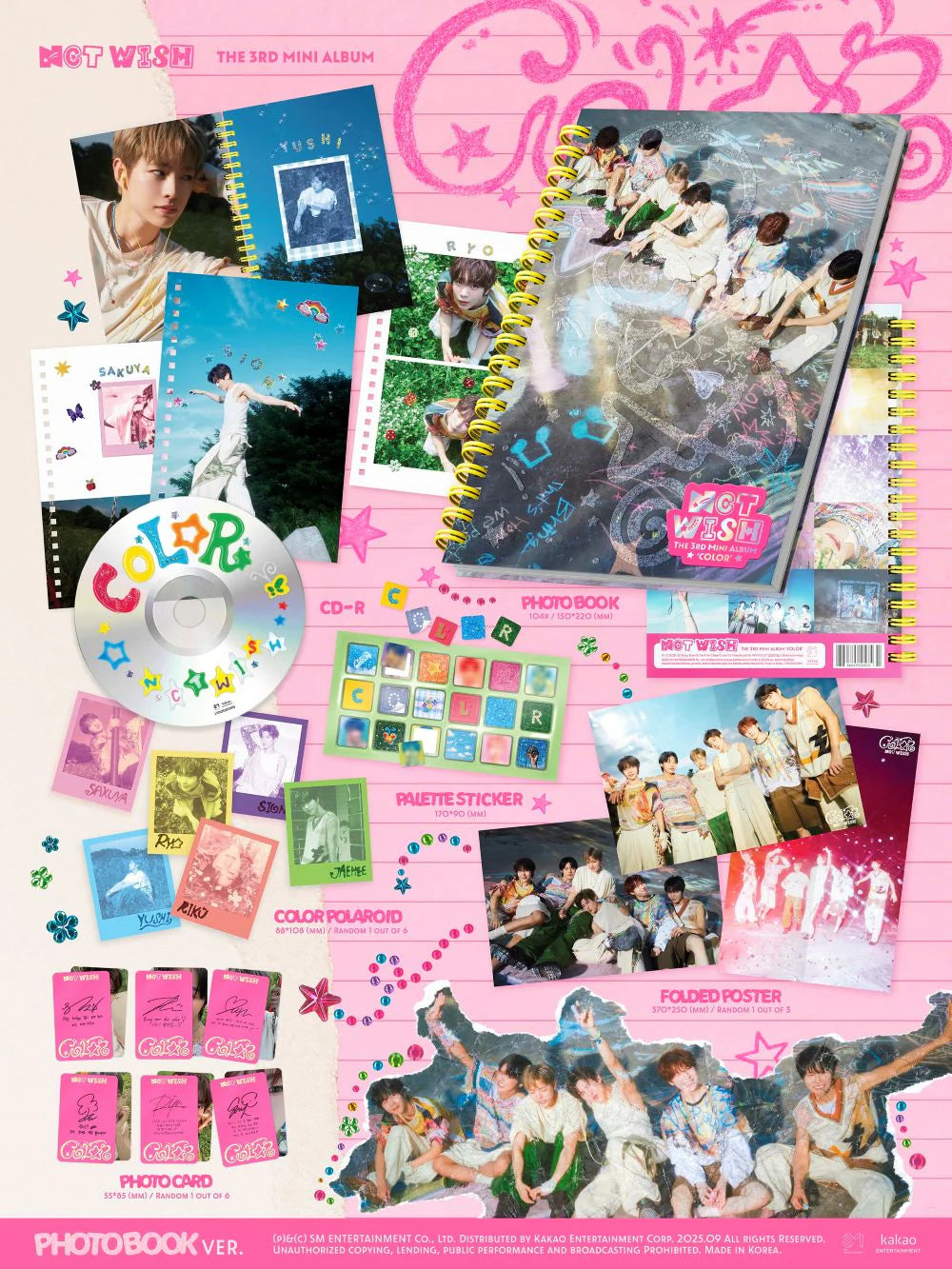 NCT WISH - 3rd Mini Album [COLOR] (Photobook Ver.)