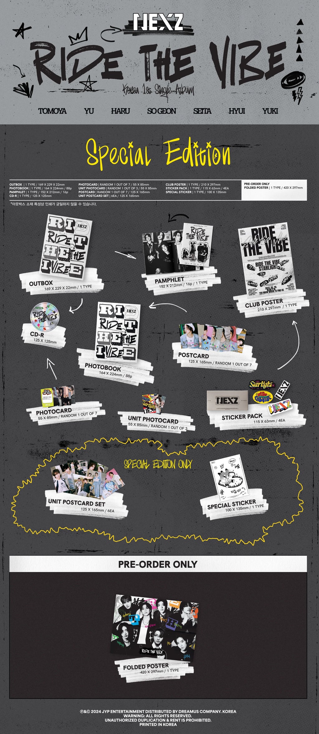 NEXZ - KOREA 1ST SINGLE ALBUM [RIDE THE VIBE] Special Version