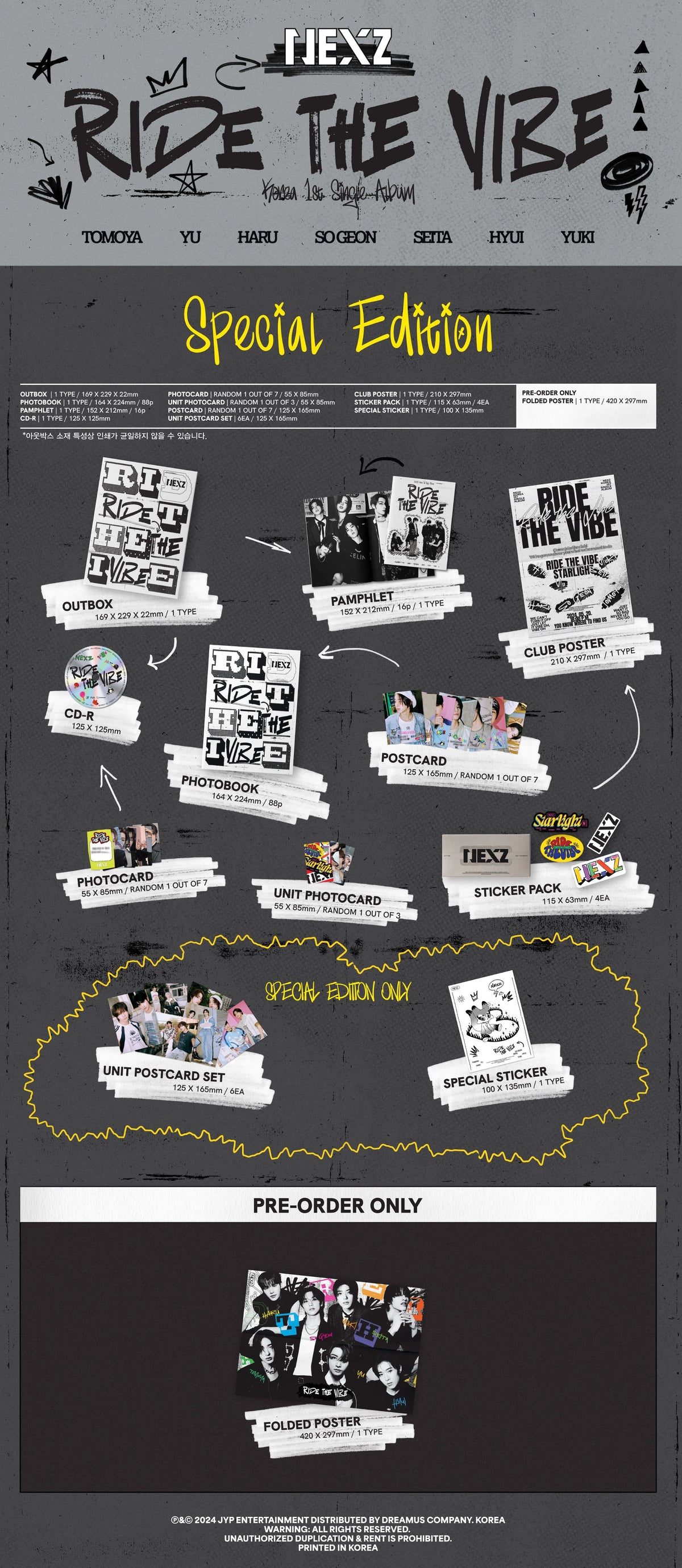 NEXZ - KOREA 1ST SINGLE ALBUM [RIDE THE VIBE] Special Version