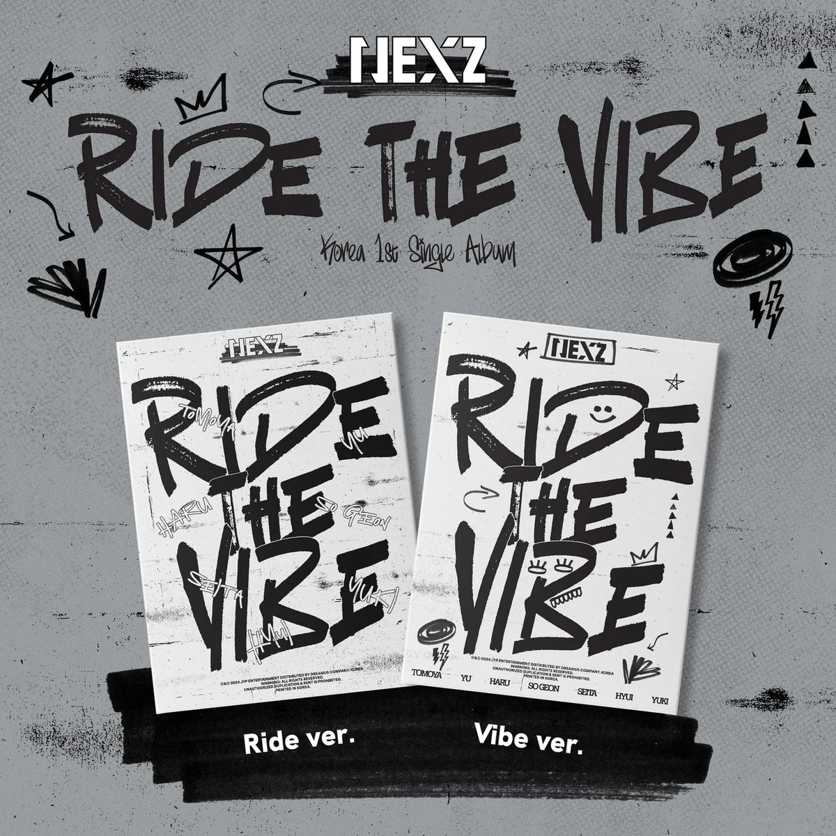 NEXZ - KOREA 1ST SINGLE ALBUM [RIDE THE VIBE] STANDARD Ver.