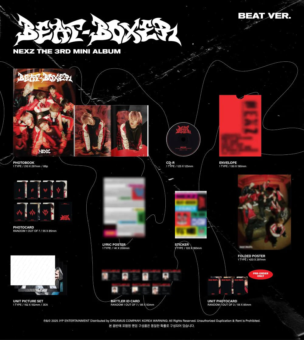 NEXZ - 3rd Mini Album [Beat-Boxer] (BEAT Ver. / BOXER Ver.)