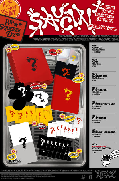 (8/24) Pre-Order NEXZ - 4th Mini Album [SAUCIN'] MALLANG Ver.