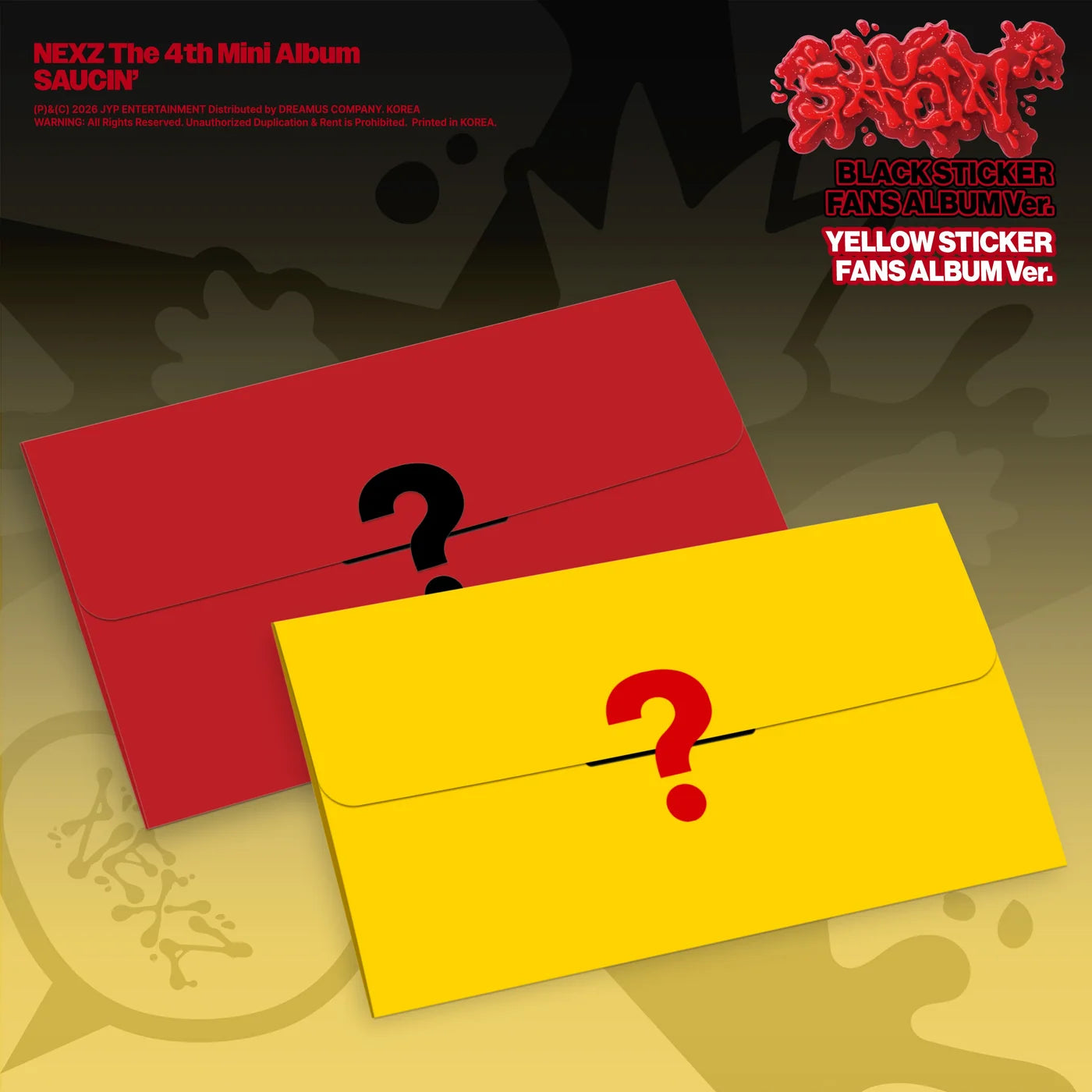 (8/24) NEXZ - 4th Mini Album [SAUCIN'] STICKER FANS ALBUM Ver.