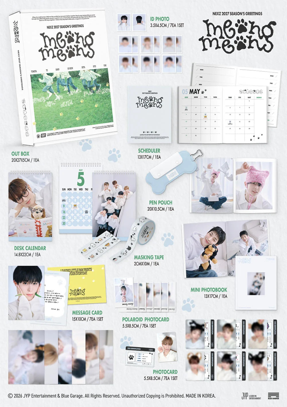 (10/10) NEXZ - MEONG MEONG 2027 SEASON'S GREETINGS