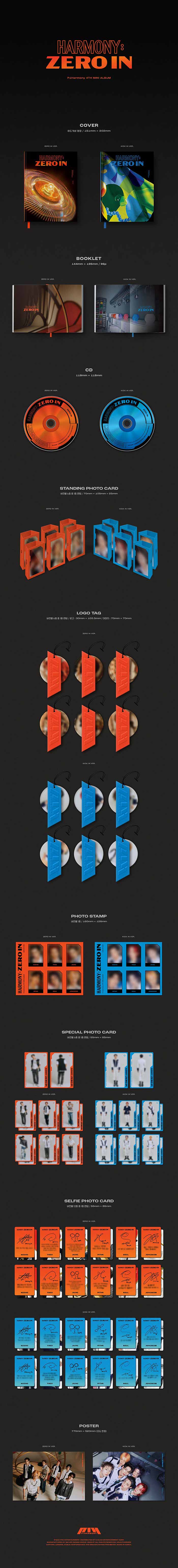 P1Harmony - 4th Mini Album [HARMONY : ZERO IN] (Random Ver.)