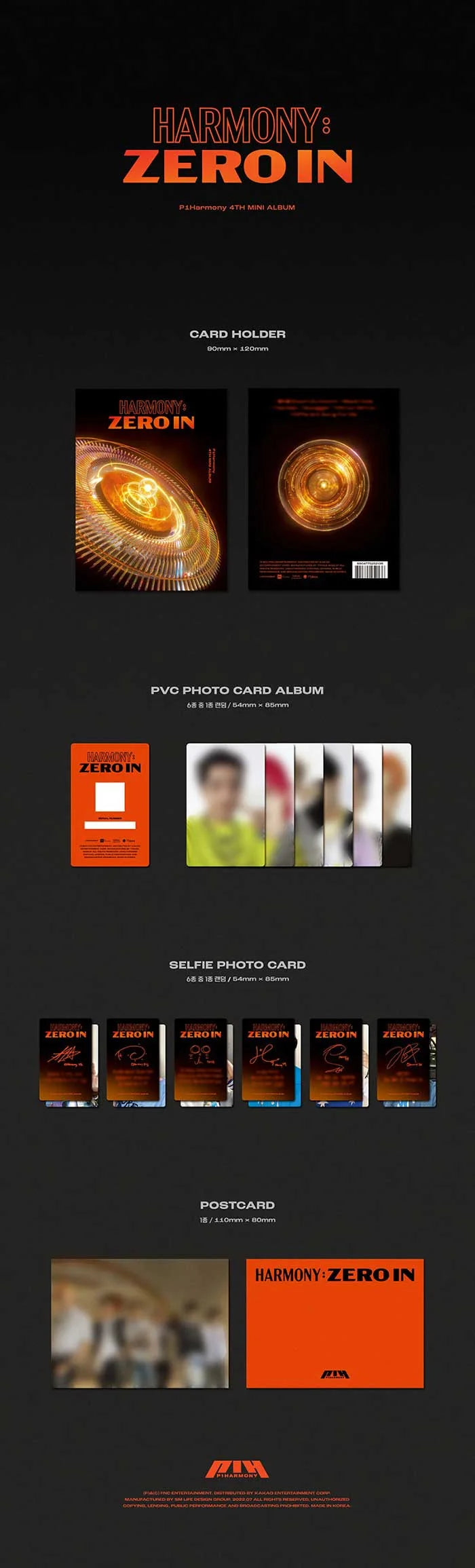 P1Harmony - HARMONY : ZERO IN [4th MINI ALBUM] Platform Ver.