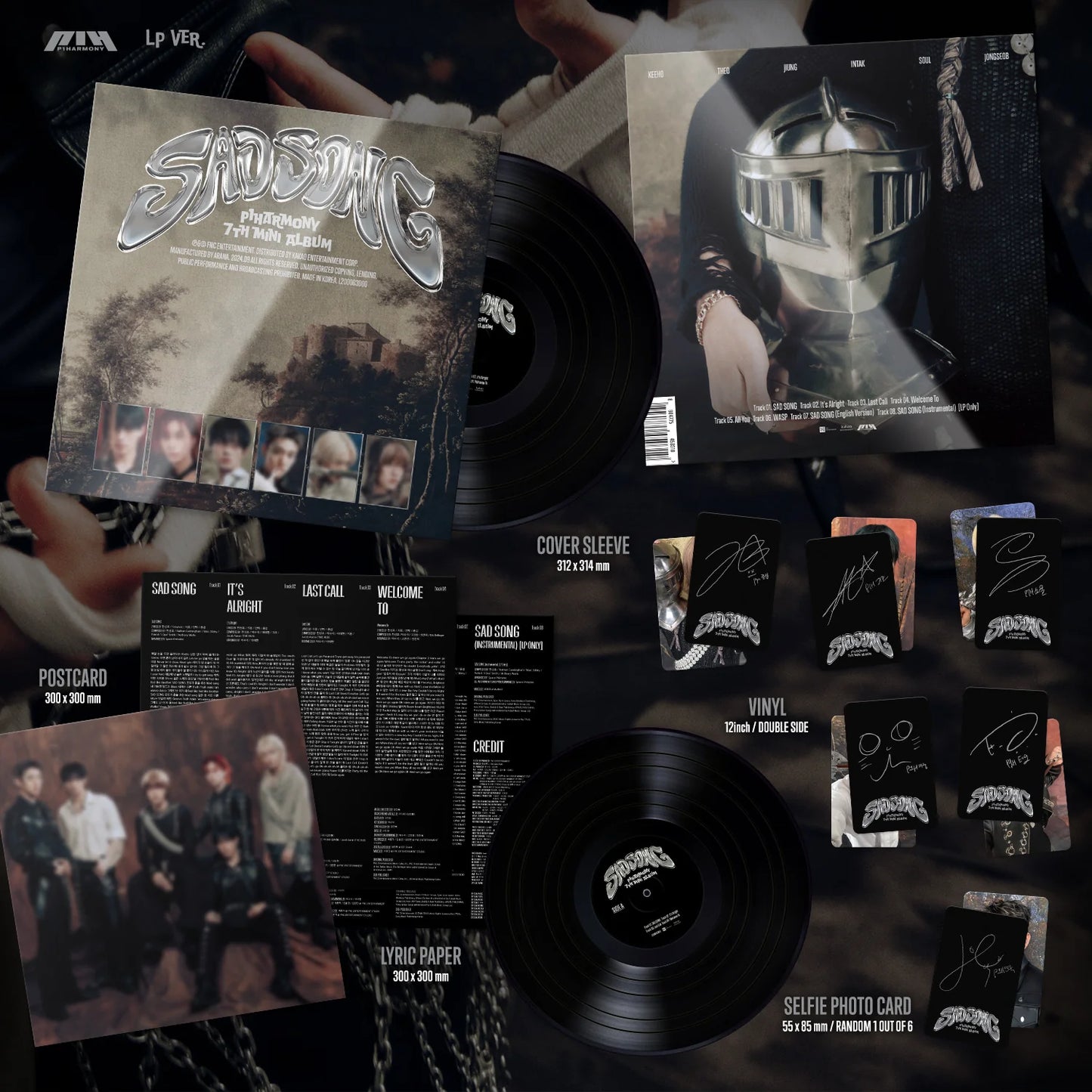 P1Harmony - 7th Mini Album [SAD SONG] LP Ver.