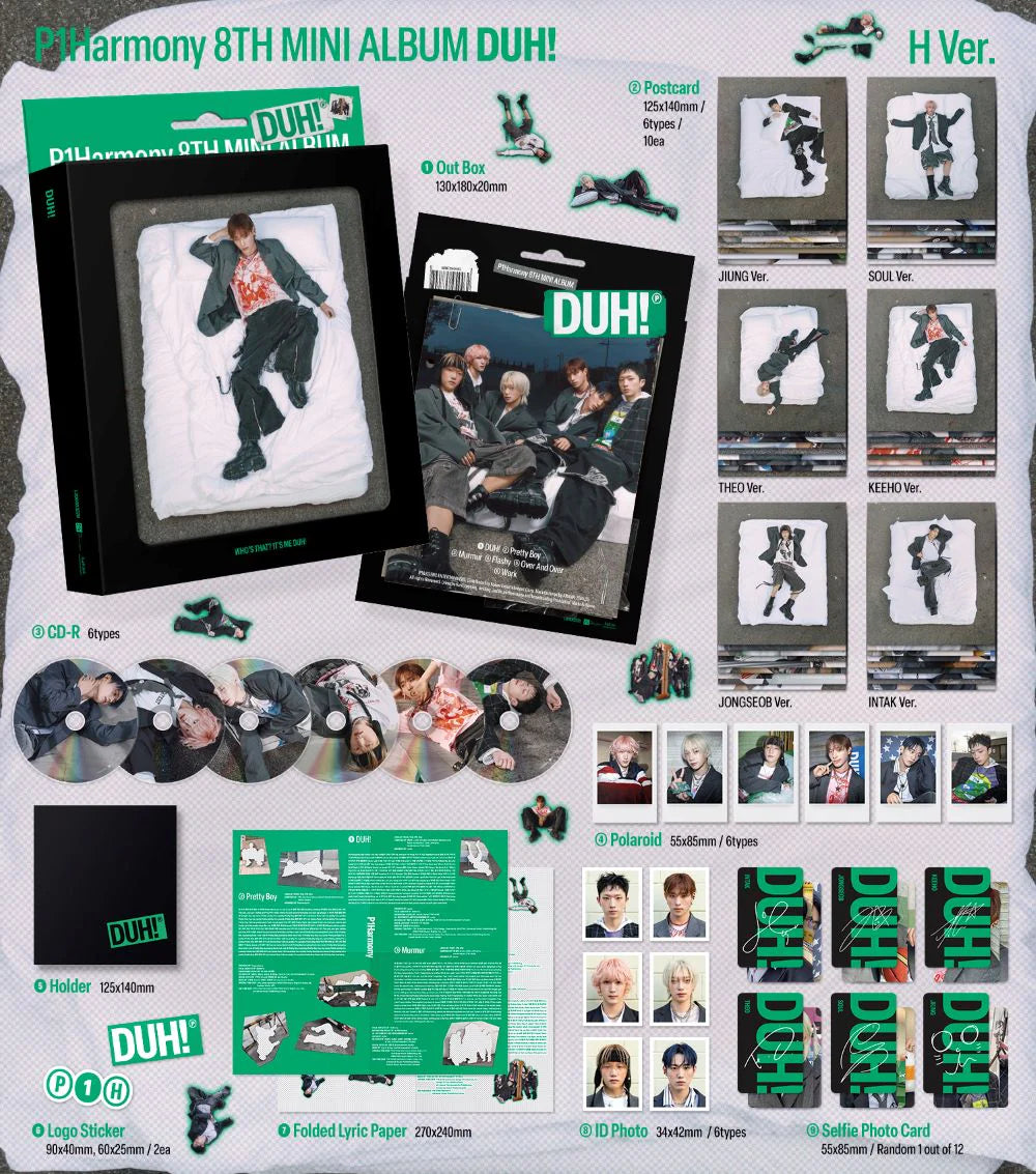 P1Harmony - 8th Mini Album [DUH!] H Ver.