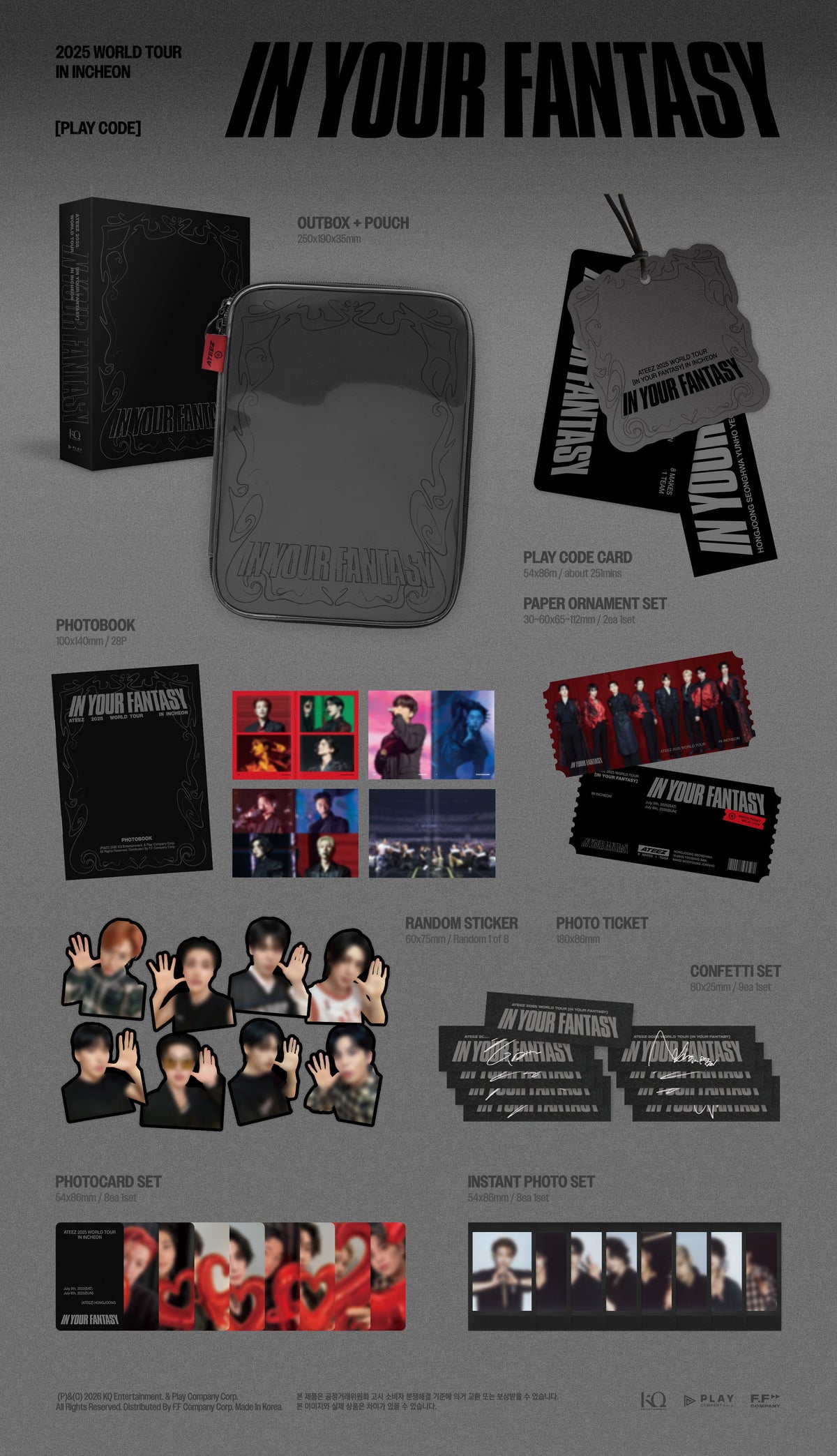 ATEEZ - IN YOUR FANTASY 2025 WORLD TOUR INCHEON PLAYCODE