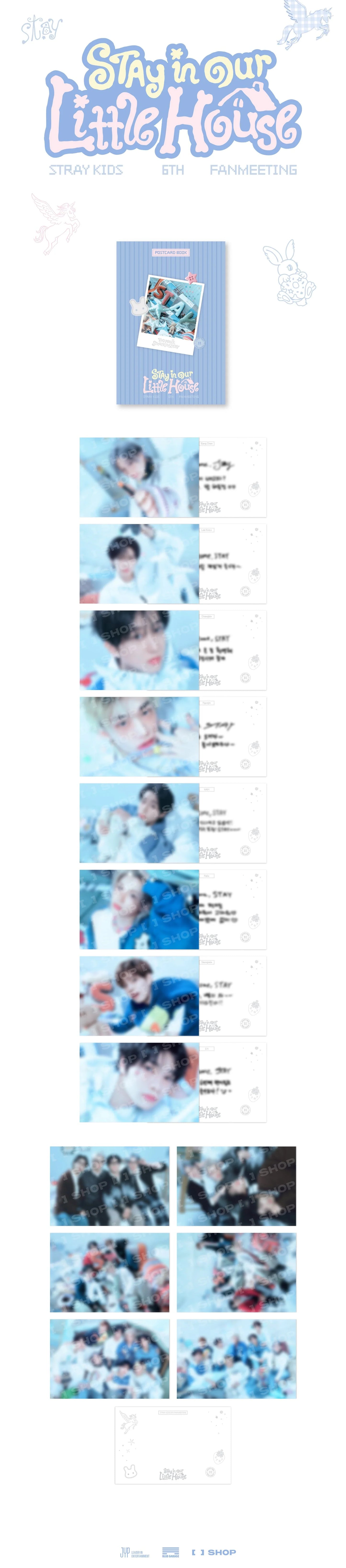(PRE-ORDER) STRAY KIDS - STAY IN OUR LITTLE HOUSE 6TH FANMEETING OFFICIAL MD POSTCARD BOOK