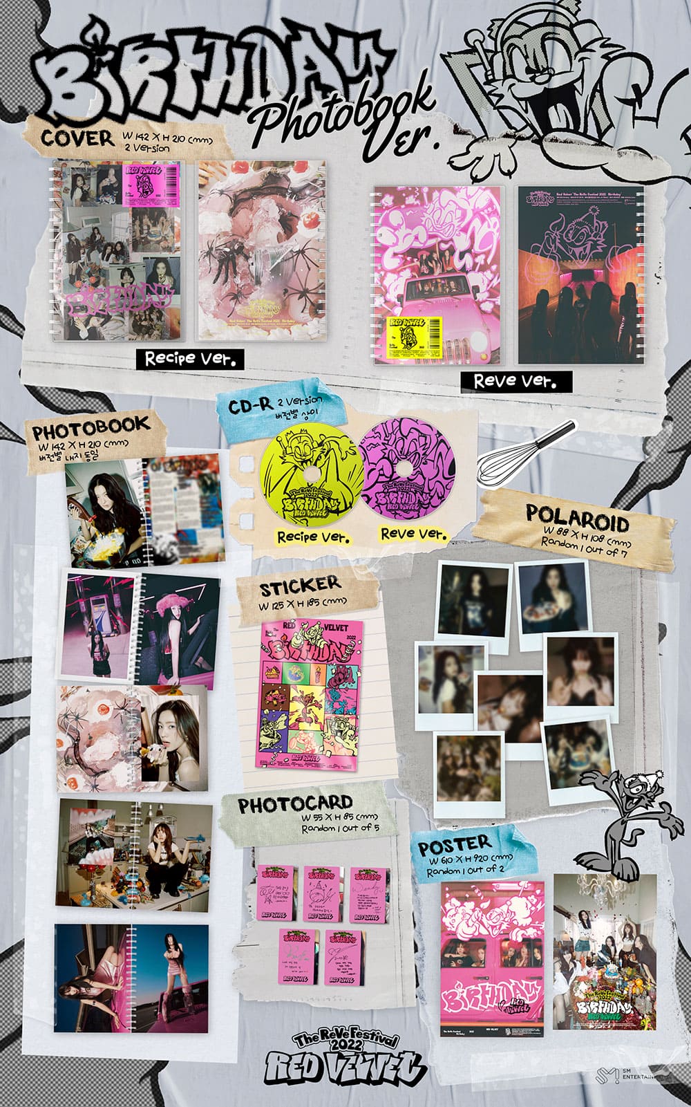 RED VELVET - MINI ALBUM [THE REVE FESTIVAL 2022 - BIRTHDAY] PHOTOBOOK Ver.