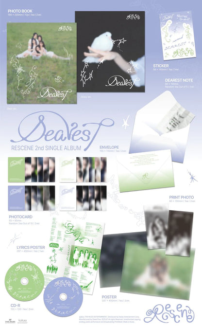 RESCENE - 2nd Single Album [Dearest] (Random Ver.)