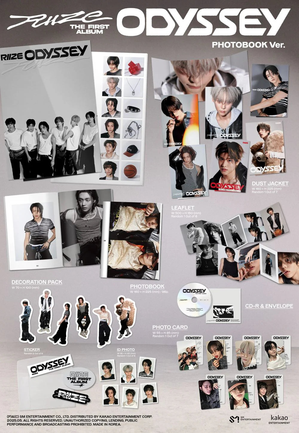 RIIZE - 1st Album [ODYSSEY] (PHOTOBOOK Ver.) (Random ver.)