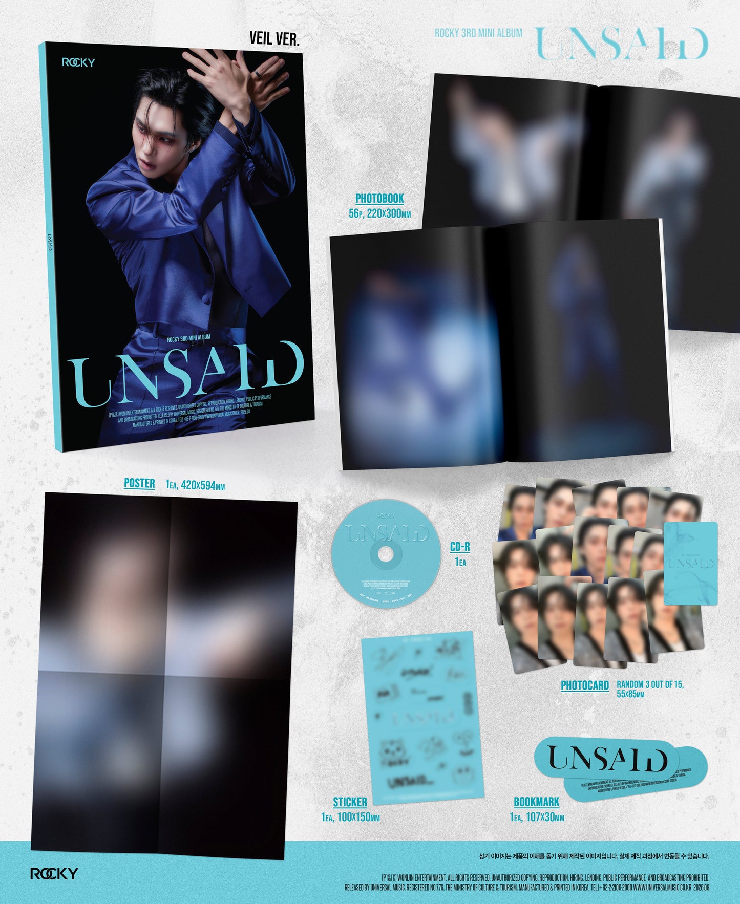 (8/19) Preorder ROCKY (ASTRO) - 3rd Mini Album [UNSAID]