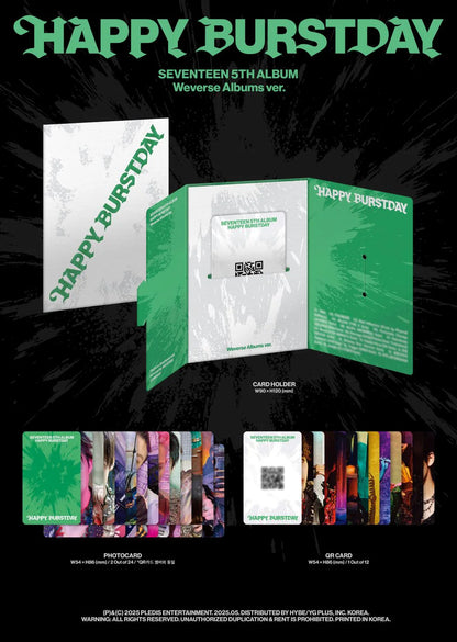 SEVENTEEN - 5th Album [HAPPY BURSTDAY] Weverse Albums Ver.