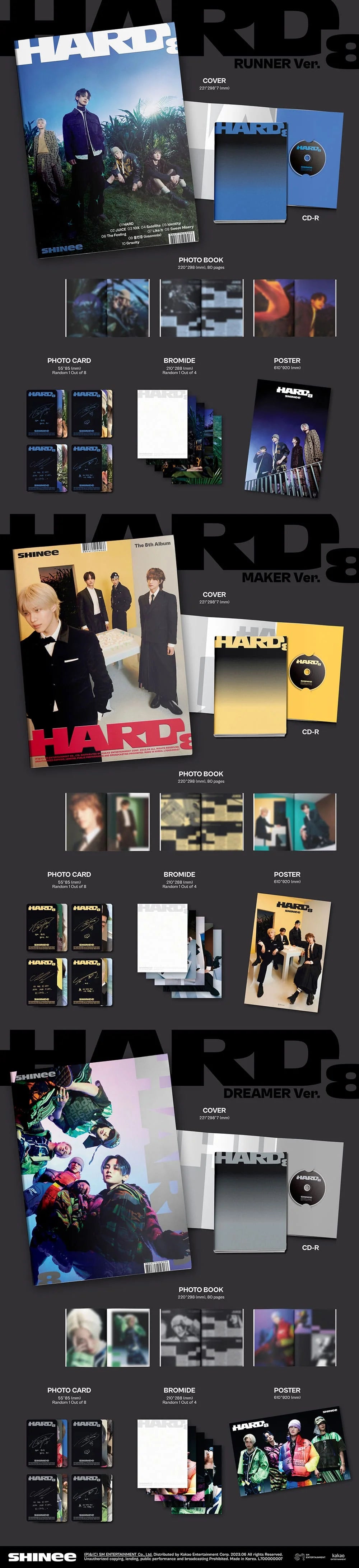 SHINee -8TH ALBUM [HARD] PHOTOBOOK Ver.