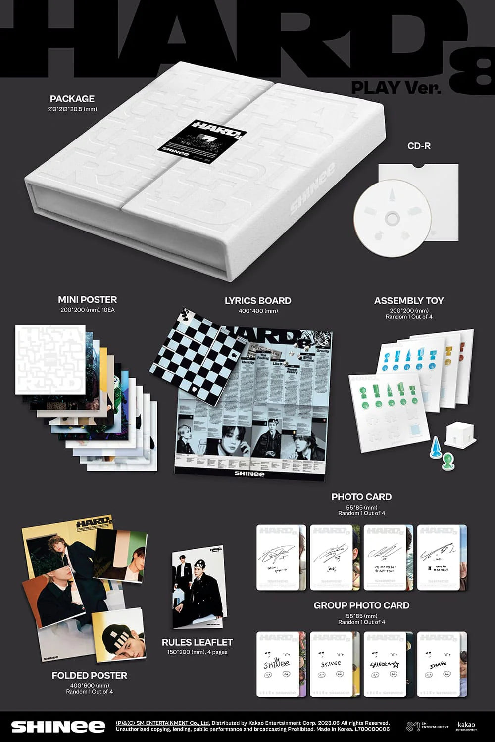 SHINee -8TH ALBUM [HARD] PLAY Ver.