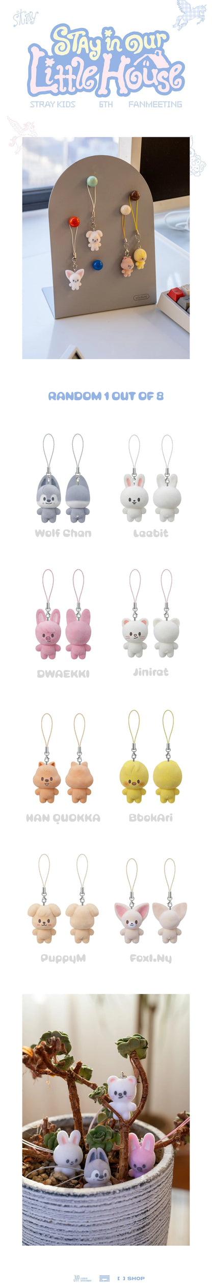 MINI CHARM STRAY KIDS - STAY IN OUR LITTLE HOUSE 6TH FANMEETING OFFICIAL MD SECRET