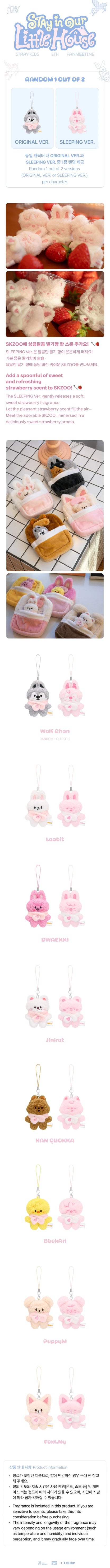 SECRET PLUSH MICRO VER STRAY KIDS - STAY IN OUR LITTLE HOUSE 6TH FANMEETING OFFICIAL MD SKZOO