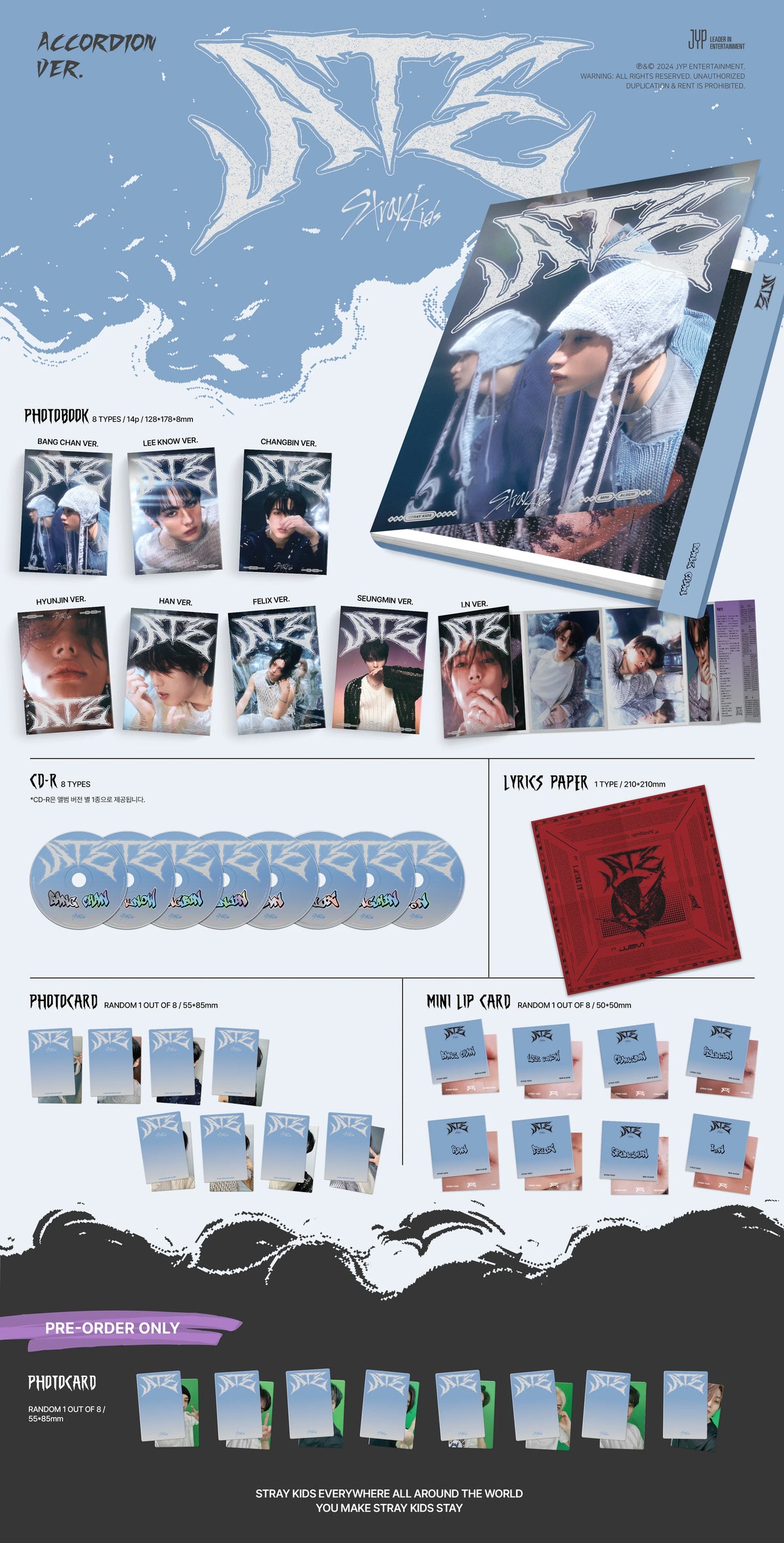 Stray Kids - ATE - ACCORDION Member Ver.