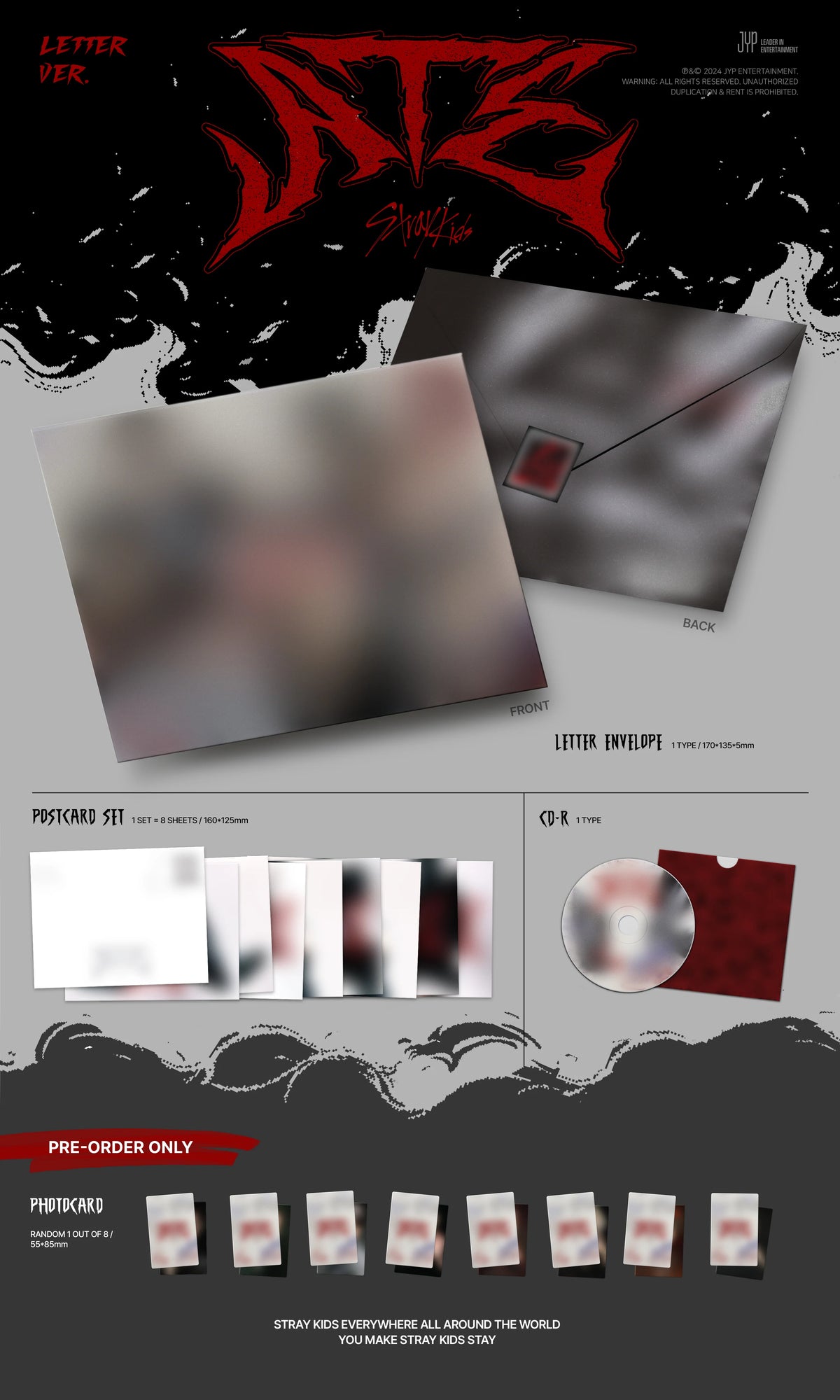Stray Kids - 9th Mini Album [ATE] (Letter Ver.)