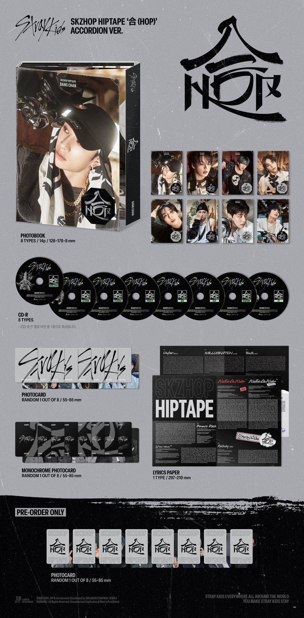 Stray Kids - Hop - ACCORDION Member Ver.