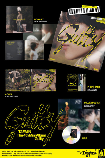 TAEMIN - 4TH MINI ALBUM [GUILTY] DIGIPACK Ver.