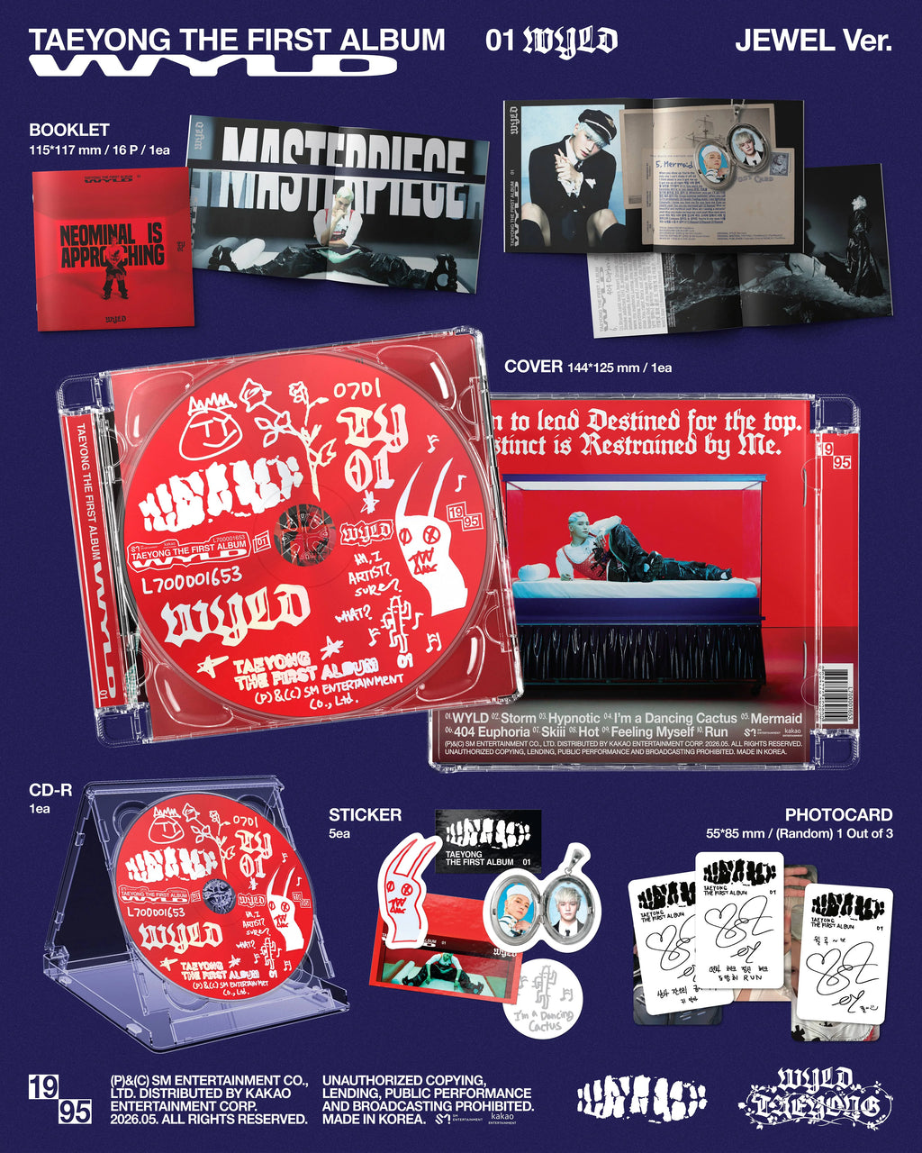 TAEYONG - 1st Album [WYLD] Jewel Case Ver.