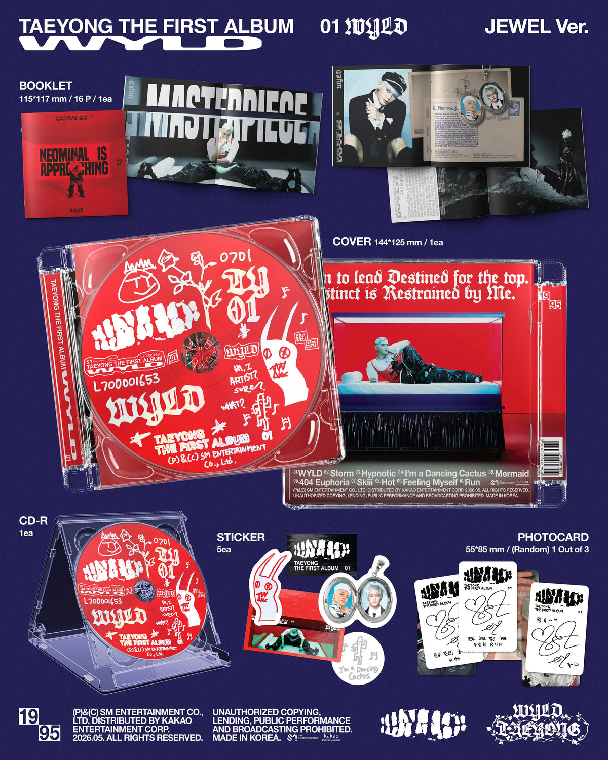 TAEYONG - 1st Album [WYLD] Jewel Case Ver.