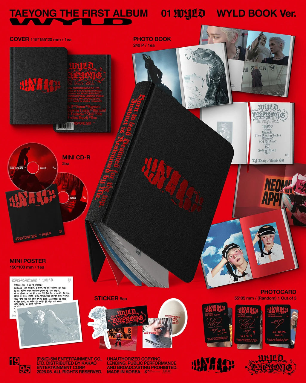 TAEYONG - 1st Album [WYLD] WYLD BOOK Ver.