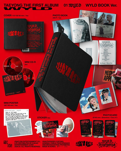 TAEYONG - 1st Album [WYLD] WYLD BOOK Ver.