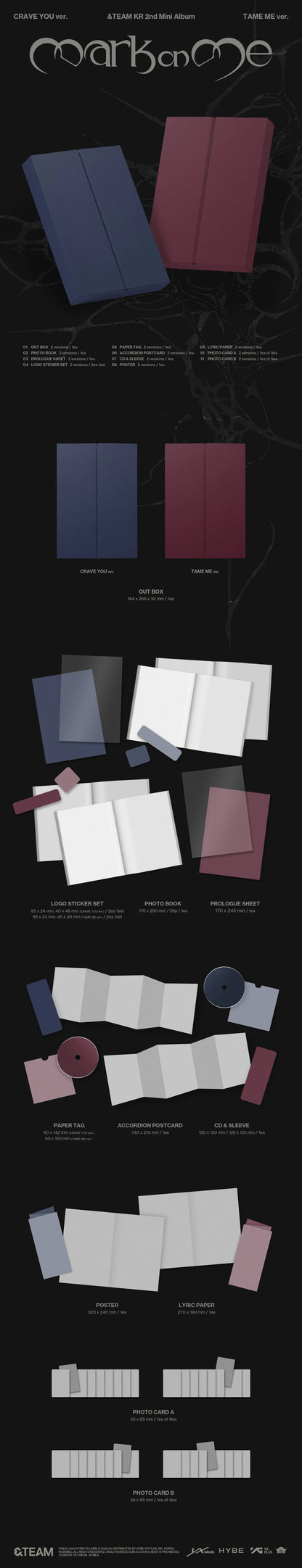 Pre-Order &TEAM - KR 2nd Mini Album [Mark on Me]