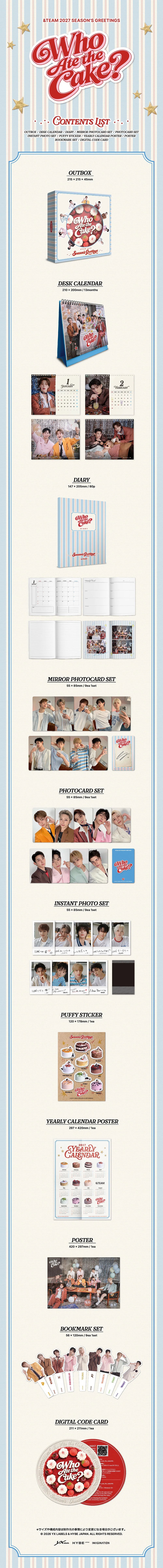 (10/10) &TEAM - WHO ATE THE CAKE? 2027 SEASON'S GREETINGS