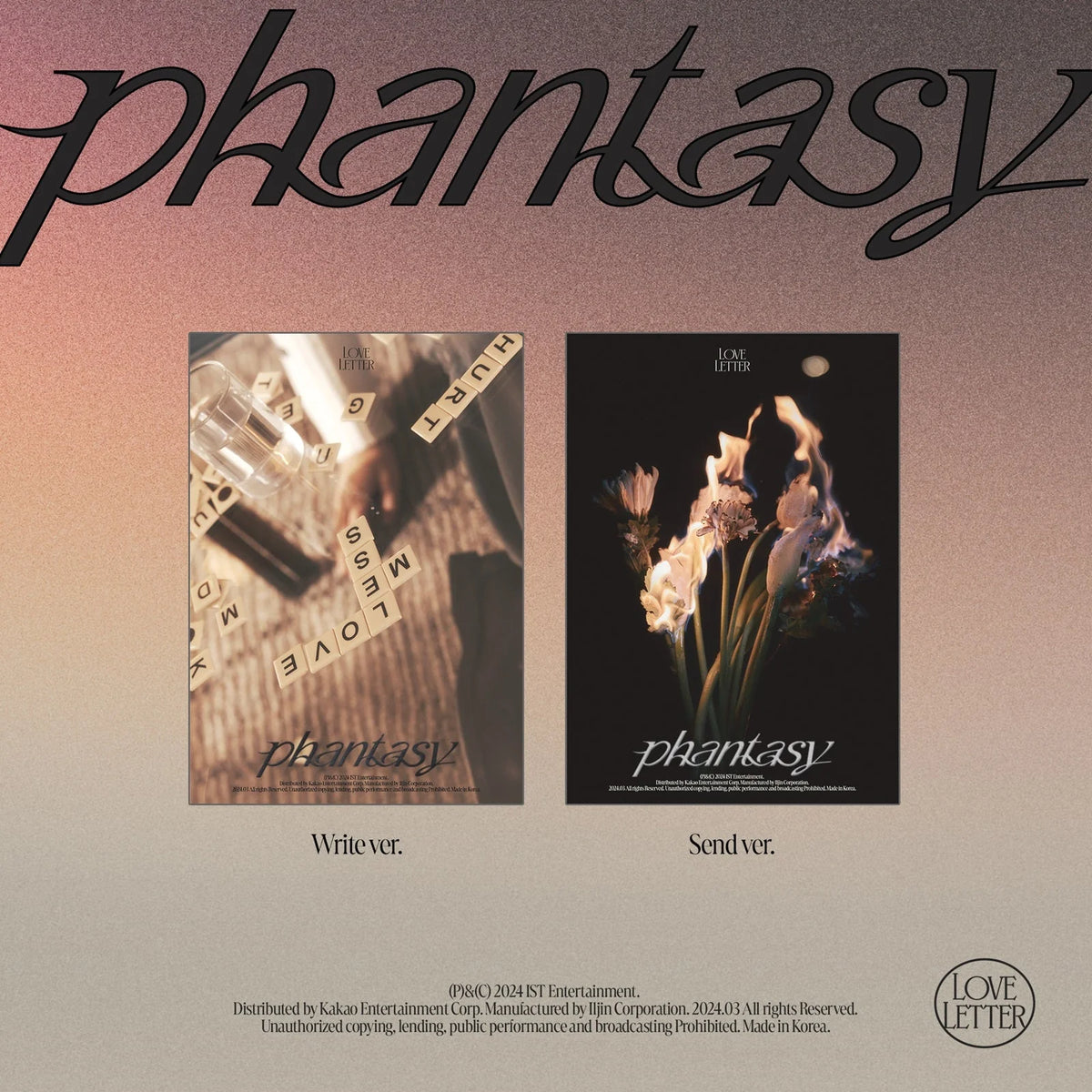 THE BOYZ - 2ND ALBUM [PHANTASY_Pt.3 Love
Letter]