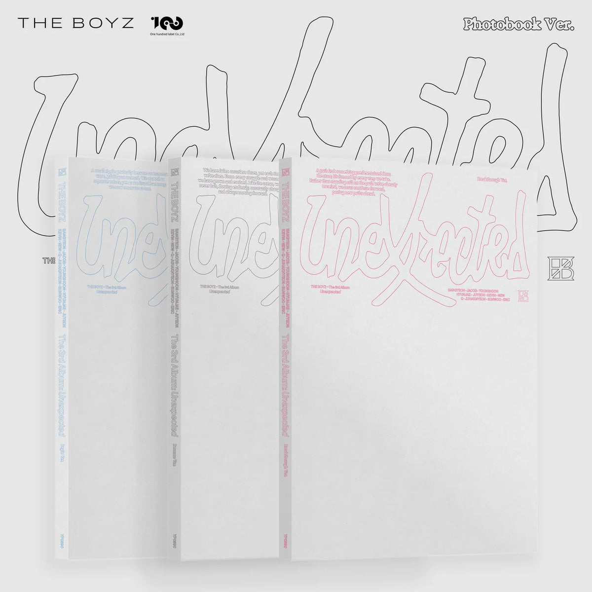 THE BOYZ - 3rd Full Album [Unexpected] (Photobook Ver.) (Begin Ver. / Become Ver. / Breakthrough Ver.)