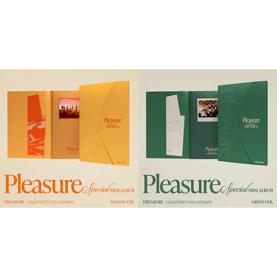 TREASURE - Special Mini Album [PLEASURE] [YELLOW Ver. / GREEN Ver.]