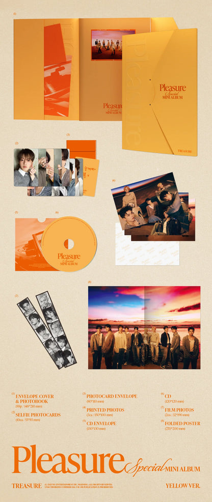TREASURE - Special Mini Album [PLEASURE] [YELLOW Ver. / GREEN Ver.]