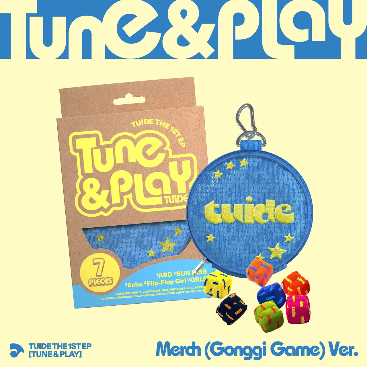 (8/24) Preorder TUIDE - The 1st EP [TUNE & PLAY] Merch (Gonggi Game) Ver.