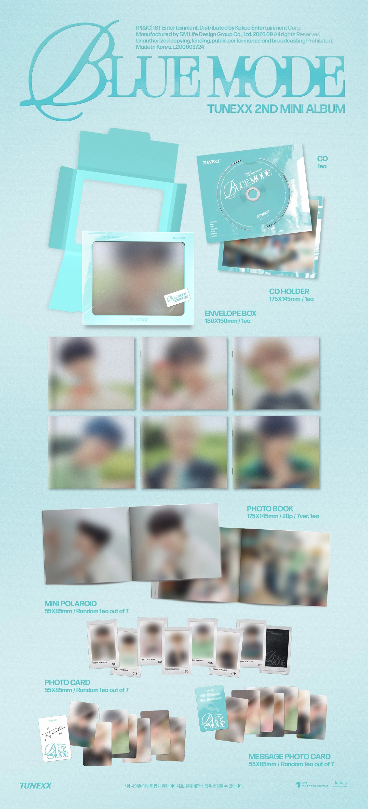 (9/3) Preorder TTUNEXX - 2nd Mini Album [BLUE MODE] INDIVIDUAL MODE Ver.