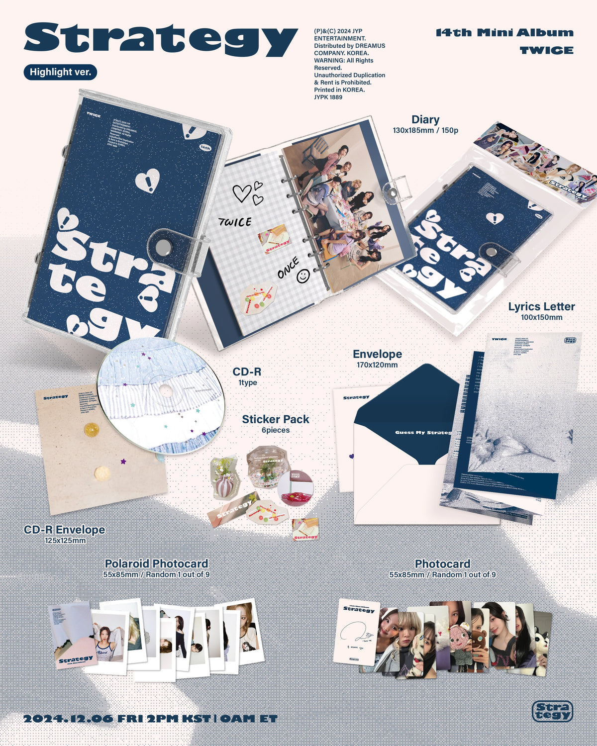 TWICE - 14th Mini Album [STRATEGY] Highlight Ver.