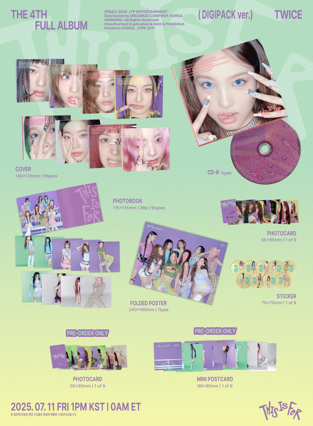 TWICE - 4th Full Album THIS IS FOR DIGIPACK Ver.