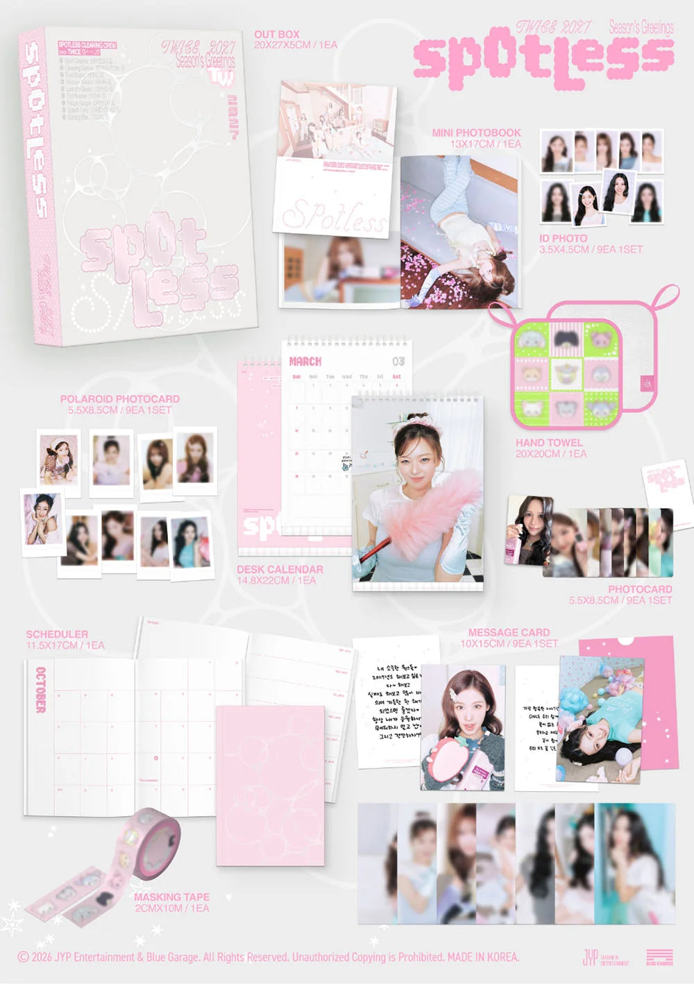 (10/10) TWICE - SPOTLESS 2027 SEASON'S GREETINGS