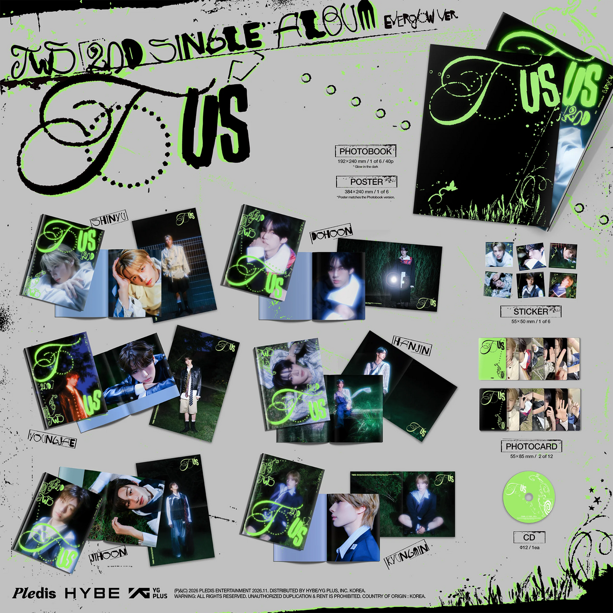 (10/31) preorder TWS - 2nd Single Album [TO US] Everglow Ver.