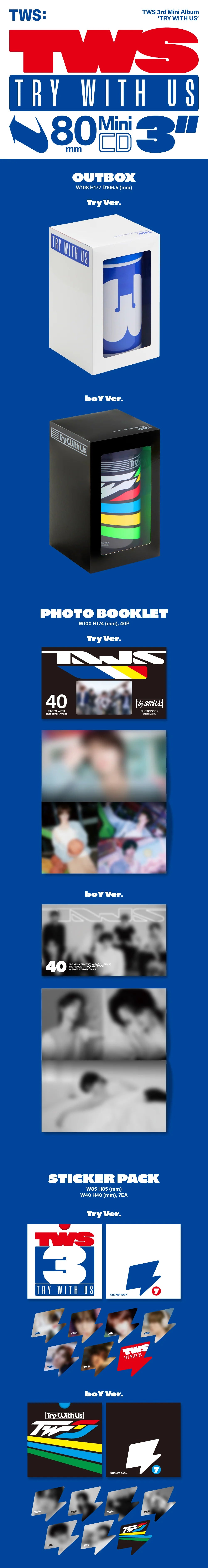 TWS - 3rd Mini Album [TRY WITH US] (Try Ver. / boY Ver.)