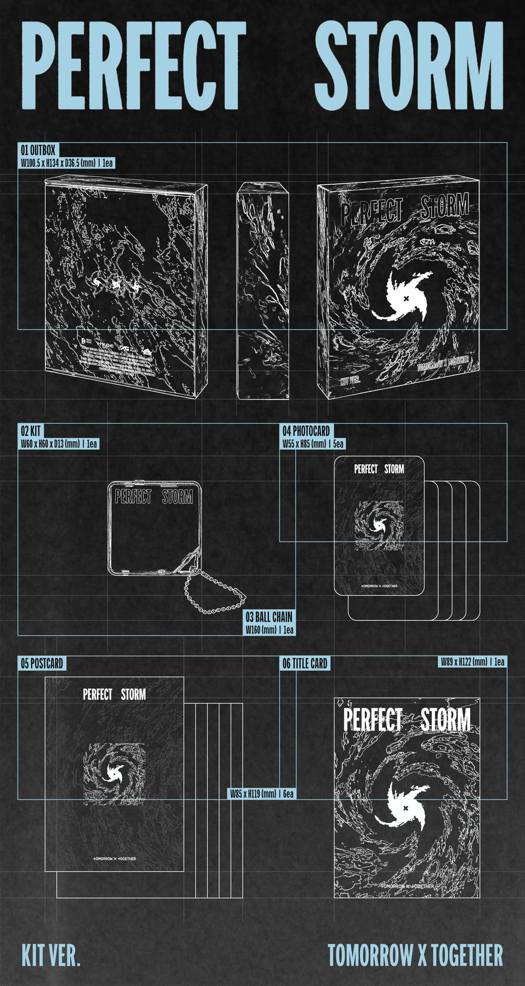 (11/14) preorder TXT - 9th Mini Album [PERFECT STORM] KiT Ver.