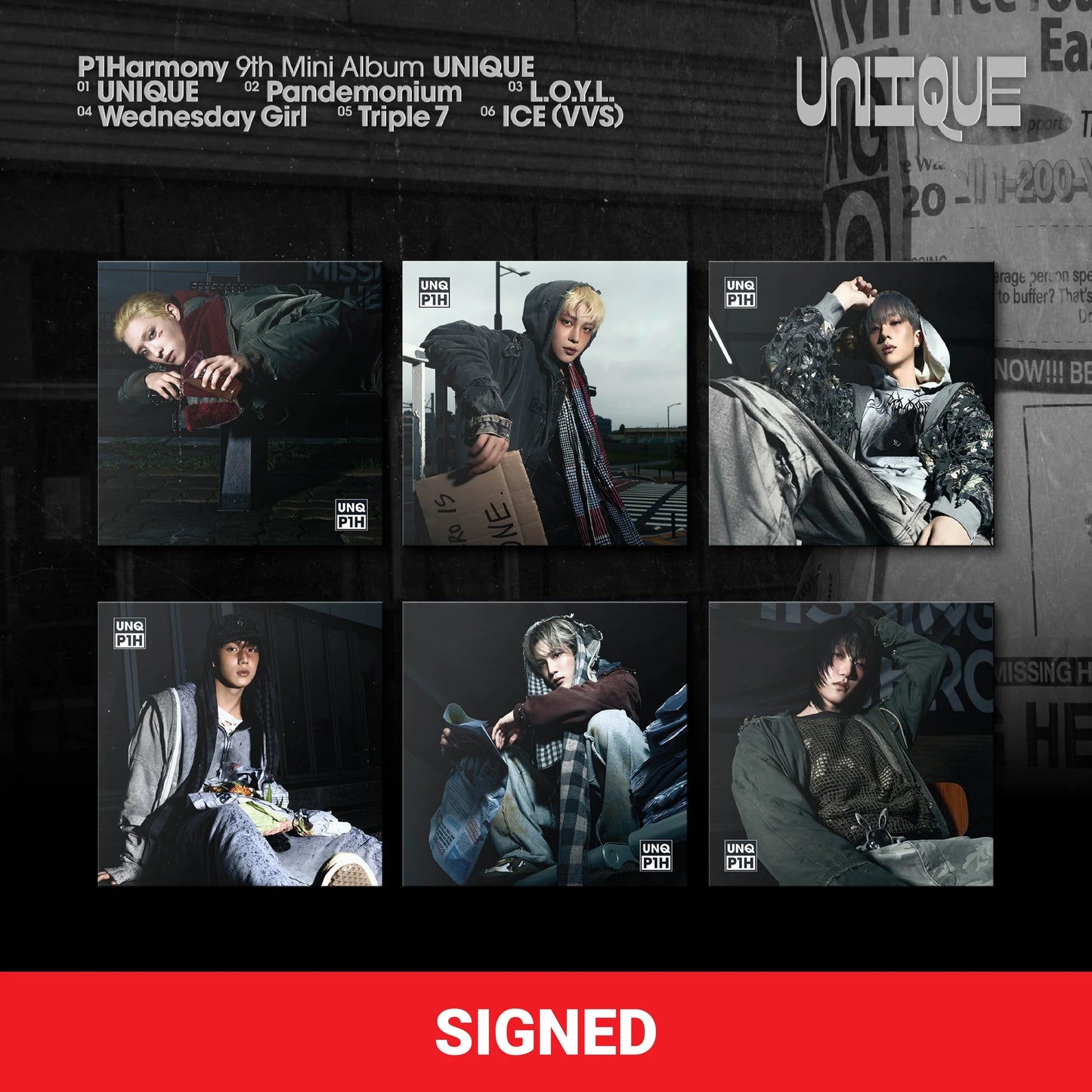 P1Harmony [Signed] UNIQUE (Member Compact)