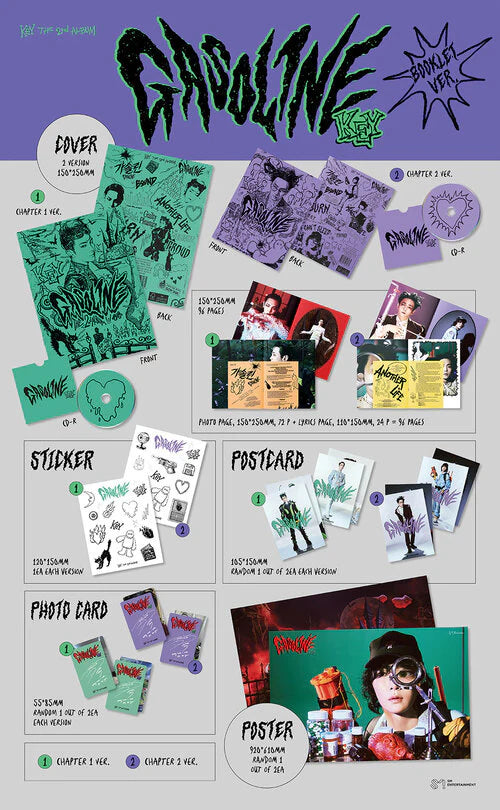 KEY - 2ND ALBUM [GASOLINE] Booklet Ver.